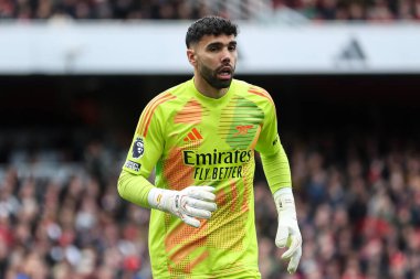 Arsenal takımından David Raya, 16 Mart 2025 tarihinde Emirates Stadyumu 'nda oynanan Premier League karşılaşmasında Arsenal ve Chelsea karşı karşıya geldi.