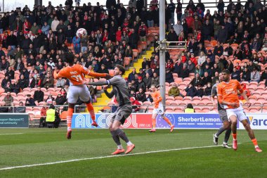 Blackpool 'lu Niall Ennis, 15 Mart 2025' te Bloomfield Road, Blackpool 'da oynanan Blackpool - Leyton Orient maçında gol attı.
