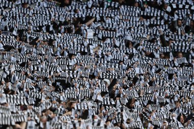 Newcastle United taraftarları 16 Mart 2025 'te Wembley Stadyumu' nda oynanan Carabao Kupası Finali 'nde Liverpool ile Newcastle United karşılaşmasını izlediler.