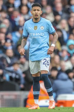 Manchester City - Manchester City maçı sırasında Manchester City - Brighton ve Hove Albion Etihad Stadyumu, Manchester, İngiltere, 15 Mart 2025