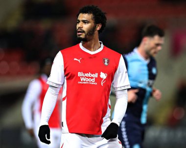 Rotherham United takımından Cameron Humphreys 18 Mart 2025 'te New York Stadyumu' nda Rotherham United 'a karşı Wycombe Wanderers maçında