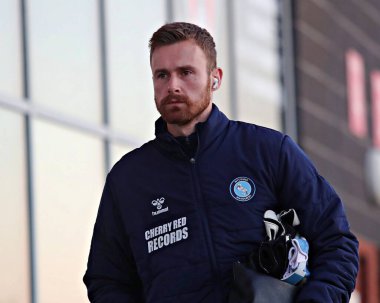 Wycombe Wanderers takımından Norris, 18 Mart 202 'de New York Stadyumu' ndaki Rotherham United ile Wycombe Wanderers arasındaki Sky Bet 1 karşılaşmasından önce geliyor.