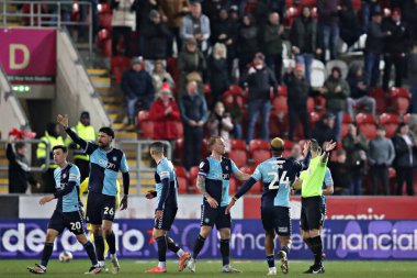 Wycombe, Rotherham United 'ın 18 Mart 2025' te New York Stadyumu 'nda oynanan ve Rotherham United' ın Wycombe Wanderers 'a karşı oynadığı 1.