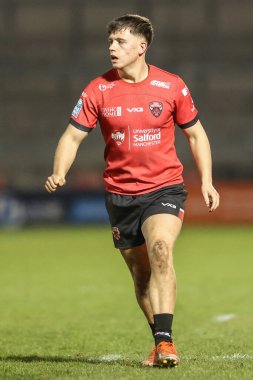 Salford Red Devils 'den Nathan Connell 5. Betfred Süper Lig karşılaşmasında Salford Red Devils' e karşı Huddersfield Giants, Salford Community Stadyumu, Eccles, İngiltere, 20 Mart 2025
