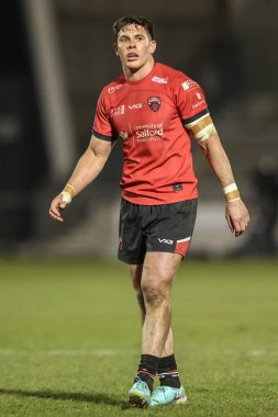 Salford Red Devils 'den Shane Wright 5. Betfred Süper Lig karşılaşmasında Salford Red Devils, Huddersfield Giants' a karşı Salford Community Stadyumu, Eccles, İngiltere, 20 Mart 2025