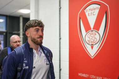 Warrington Wolves 'tan Matty Ashton, Betfred Süper Lig 5. Maçı' nda St Helens vs Warrington Wolves 'a karşı St Helens, St Helens Stadyumu' nda 21 Mart 2025 'te geldi.