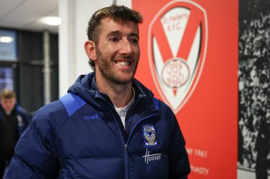 Warrington Wolves 'tan Stefan Ratchford, Betfred Süper Lig 5. Maçı' nda St Helens vs Warrington Wolves 'a karşı St Helens Stadyumu' nda 21 Mart 2025 'te geldi.
