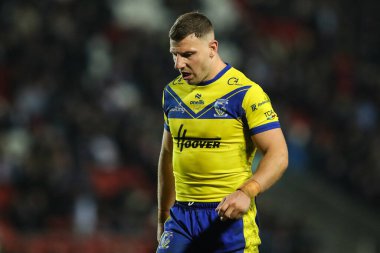 Warrington Wolves 'tan George Williams Betfred Süper Lig 5. Raundunda St Helens' e karşı Warrington Wolves maçı sırasında St Helens Wicked Stadyumu, St Helens, Birleşik Krallık, 21 Mart 2025