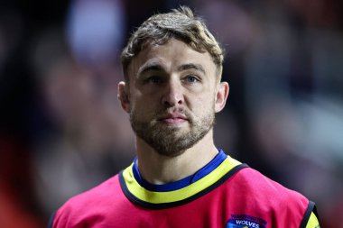 Warrington Wolves 'tan Sam Powell Betfred Süper Lig 5. Raundunda St Helens' e karşı Warrington Wolves maçı sırasında Wicked Stadyumu, St Helens, Birleşik Krallık, 21 Mart 2025
