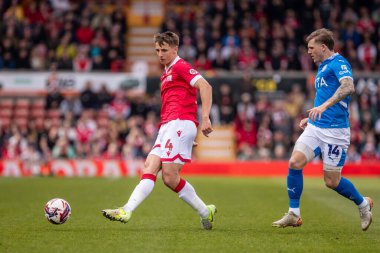 Wrexham 'dan Max Cleworth, 22 Mart 2025' te İngiltere 'de oynanan SToK Cae Ras, Wrexham-Stockport County maçında skoru eşitledi.