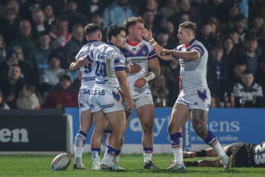 Wakefield Trinity 'den Jack Croft, Wakefield Stadyumu, Wakefield, İngiltere' de 21 Mart 2025 'te oynanan Betfred Süper Lig 5.