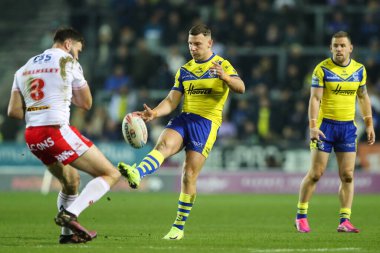 Warrington Wolves takımından George Williams, 21 Mart 2025 'te St Helens - Wicked Stadyumu' nda oynanan 5.