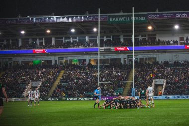 Her iki takım da Gallagher Premiership maçının ortasında Northampton Saints 'e karşı Leicester Tigers maçında Franklin' s Gardens, Northampton, İngiltere 'deki Cinch Stadyumu' nda 21 Mart 2025