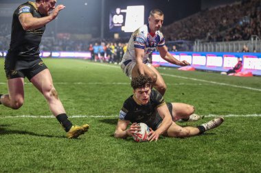 Hull FC 'den Lewis Martin, Birleşik Krallık' ın Wakefield Stadyumu 'ndaki Wakefield Trinity vs Hull FC maçında 21 Mart 2025 tarihinde oynanan Betfred Süper Lig 5.