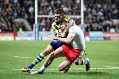 St. Helens 'den Jack Welsby, Betfred Süper Lig 5. Raundunda Warrington Wolves' a karşı St Helens - Wicked Stadyumu, St Helens, Birleşik Krallık, 21 Mart 2025 'te oynanan karşılaşmada Warrington Wolves' tan Marc Sneyd tarafından yenildi.