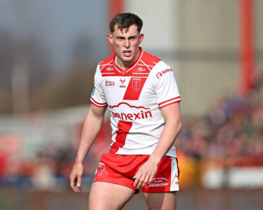 Hull KR 'dan Jack Broadbent Betfred Süper Lig 5. Raundunda Hull KR, Leigh Leopards' a karşı Sewell Group Craven Park, Kingston üzerine Hull, Birleşik Krallık, 22 Mart 2025