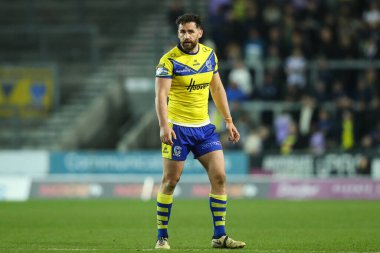 Warrington Wolves 'un Toby King' i Betfred Süper Lig 5. Raundunda St Helens - Warrington Wolves maçı sırasında Wicked Stadyumu, St Helens, Birleşik Krallık, 21 Mart 2025