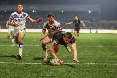 Hull FC 'den Ed Chamberlain, Birleşik Krallık' ın Wakefield kentindeki DIY Kitchens Stadyumu 'nda oynanan 5.