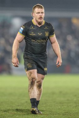 5. Betfred Süper Lig karşılaşmasında Hull FC 'den Brad Fash, Wakefield Trinity vs Hull FC' ye karşı DIY Kitchens Stadyumu, Wakefield, İngiltere, 21 Mart 2025