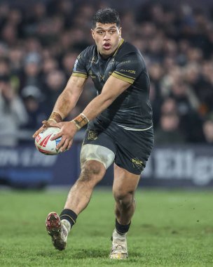 Hull FC 'den John Asiata 5. Betfred Süper Lig karşılaşmasında Wakefield Trinity vs Hull FC' ye karşı DIY Kitchens Stadyumu, Wakefield, İngiltere, 21 Mart 2025