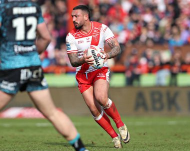 Hull KR 'dan Elliot Minchella 5. Betfred Süper Lig karşılaşmasında Hull KR, Leigh Leopards' a karşı Sewell Group Craven Park, Kingston upon Hull, Birleşik Krallık, 22 Mart 2025
