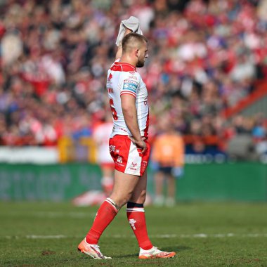 Hull KR 'dan Mikey Lewis, 22 Mart 2025' te İngiltere 'nin Hull kenti Kingston' da oynanan Sewell Group Craven Park 'ta oynanan 5.