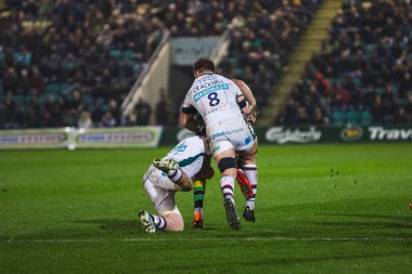 Ollie Cracknell Gallagher Premiership maçı sırasında Northampton Saints, Leicester Tigers 'a karşı Franklin' s Gardens, Northampton 'daki Cinch Stadyumu' nda 21 Mart 2025