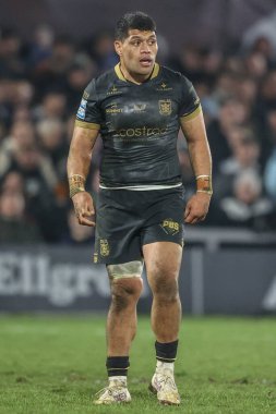 Hull FC 'den John Asiata 5. Betfred Süper Lig karşılaşmasında Wakefield Trinity vs Hull FC' ye karşı DIY Kitchens Stadyumu, Wakefield, İngiltere, 21 Mart 2025