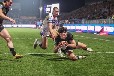 Hull FC 'den Lewis Martin, Birleşik Krallık' ın Wakefield Stadyumu 'ndaki Wakefield Trinity vs Hull FC maçında 21 Mart 2025 tarihinde oynanan Betfred Süper Lig 5.