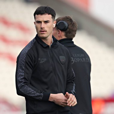 Leigh Leoparları 'ndan David Armstrong Betfred Süper Lig 5. Raundundan önce Sewell Group Craven Park' ta Hull KR, Kingston on Hull, Birleşik Krallık 'ta Leigh Leopards' a karşı, 22 Mart 2025