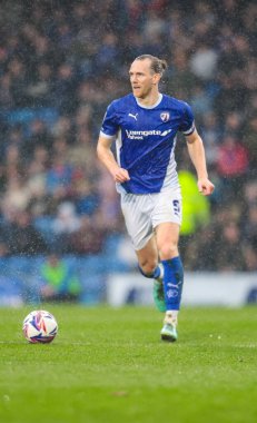 Chesterfield takımından Jamie Grimes, 22 Mart 2025 tarihinde İngiltere 'nin Chesterfield şehrinde oynanan SMH Group Stadiumact Stadyumu' nda oynanan maçta elendi.