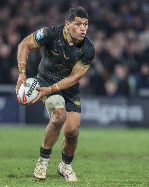Hull FC 'den John Asiata 5. Betfred Süper Lig karşılaşmasında Wakefield Trinity vs Hull FC' ye karşı DIY Kitchens Stadyumu, Wakefield, İngiltere, 21 Mart 2025