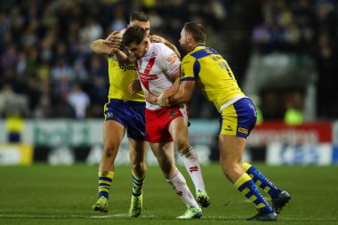 St. Helens 'den Mark Percival, 21 Mart 2025' te St Helens - Wicked Stadyumu, St Helens - Warrington Wolves maçında Betfred Süper Lig 5.