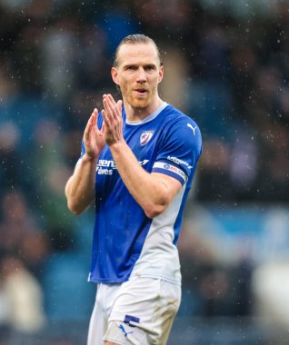 Chesterfield 'dan Jamie Grimes, 22 Mart 2025' te İngiltere 'nin Chesterfield kentindeki SMH Group Stadiumact Stadyumu' nda oynanan 2.