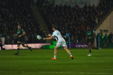 Julien Montoya Gallagher Premiership maçı sırasında Northampton Saints, Leicester Tigers 'a karşı Franklin' s Gardens, Northampton 'daki Cinch Stadyumu' nda 21 Mart 2025