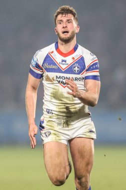 Wakefield Trinity 'den Josh Rourke Betfred Süper Lig 5. raundunda Wakefield Trinity vs Hull FC ile DIY Kitchens Stadyumu, Wakefield, İngiltere, 21 Mart 2025