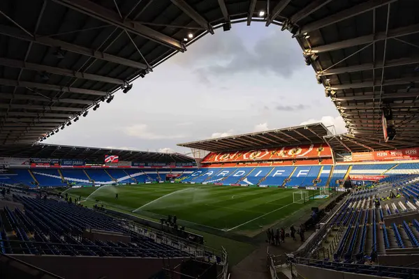 Cardiff City Stadyumu 'nun genel görünümü, FIFA Dünya Kupası elemeleri öncesinde J Grubu Cardiff City Stadyumu' nda Galler - Kazakistan maçı, 22 Mart 2025