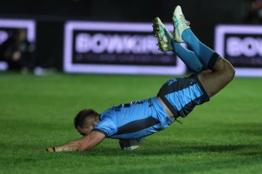 Hull FC 'den Aidan Sezer, 27 Mart 2025' te İngiltere 'nin Castleford kentinde oynanan Betfred Süper Lig 6. Raundunda Castleford Tigers vs Hull FC maçına çıkıyor.