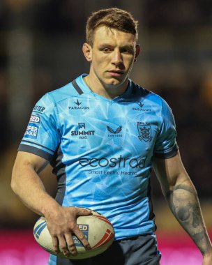 Hull FC 'den Jordan Lane Betfred Süper Lig 6. Raundunda Castleford Tigers, Hull FC' ye karşı The Mend-A-Hose Jungle, Castleford, Birleşik Krallık, 27 Mart 2025
