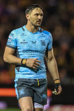 Hull FC 'den Jordan Rapana Betfred Süper Lig 6. raundunda Castleford Tigers, Hull FC' ye karşı The Mend-A-Hose Jungle, Castleford, Birleşik Krallık, 27 Mart 2025