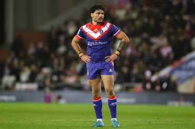 Wakefield Trinity 'den Mathieu Cozza Betfred Süper Lig 6. raundunda Leigh Leopards' a karşı Wakefield Trinity Leigh Spor Köyü, Leigh, İngiltere, 28 Mart 2025