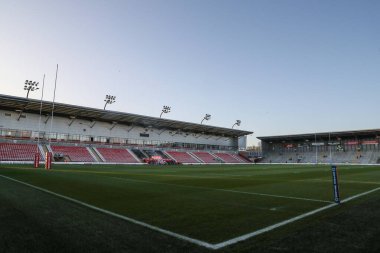 Leigh Spor Köyü 'nün genel görünümü, Leigh Leopards' ın evi Betfred Süper Lig 6. raundunun önünde Leigh Leopards - Wakefield Trinity maçı Leigh Spor Köyü, Leigh, Birleşik Krallık, 28 Mart 2025