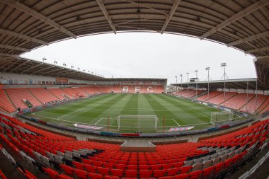 Bloomfield Road 'un Sky Bet Ligi 1 maçındaki genel görüntüsü 21 Mart 2025' te Bloomfield Road, Blackpool 'da oynanan Blackpool-Bolton Wanderers maçı.