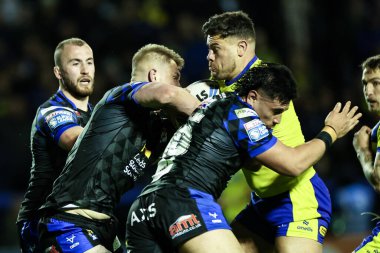 Warrington Wolves 'tan Joe Philbin, 28 Mart 2025' te Warrington, İngiltere 'deki Halliwell Jones Stadyumu' nda oynanan 6.