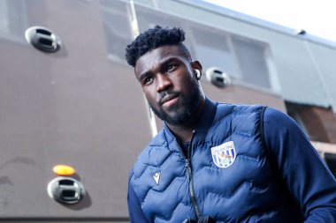 West Bromwich Albion takımından Daryl Dike, 29 Mart 2025 'te Carrow Road' da Norwich City ile West Bromwich Albion arasındaki Sky Bet Şampiyonluk maçından önce Carrow Road 'a vardı.