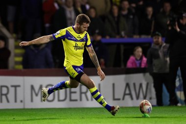 Warrington Wolves 'tan Marc Sneyd, 28 Mart 2025' te İngiltere 'nin Warrington kentinde oynanan 6. Betfred Süper Lig karşılaşmasında Warrington Wolves - Leeds Rhinos maçında gol attı.