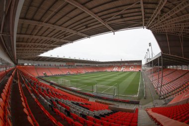Bloomfield Road 'un Sky Bet Ligi 1 maçındaki genel görüntüsü 21 Mart 2025' te Bloomfield Road, Blackpool 'da oynanan Blackpool-Bolton Wanderers maçı.