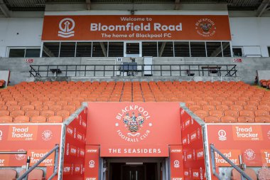 Bloomfield Road 'un Sky Bet Ligi 1 maçındaki genel görüntüsü 21 Mart 2025' te Bloomfield Road, Blackpool 'da oynanan Blackpool-Bolton Wanderers maçı.
