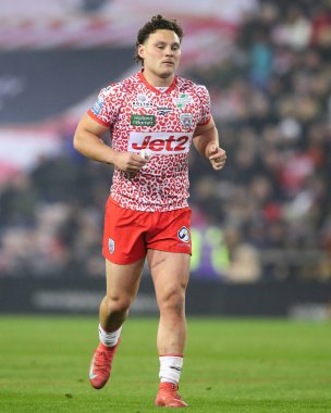 Leigh Leoparları 'ndan Lachlan Lam, Betfred Süper Lig 6. raundunda Leigh Leopards, Wakefield Trinity' ye karşı Leigh Spor Köyü, Leigh, İngiltere, 28 Mart 2025
