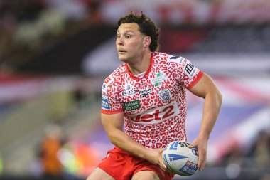 Leigh Leoparları 'ndan Lachlan Lam, 28 Mart 2025' te Leigh Spor Köyü 'nde Leigh Leopards vs Wakefield Trinity ile oynanan 6.